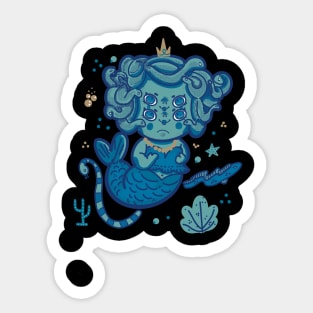 Mermaid medusa Sticker